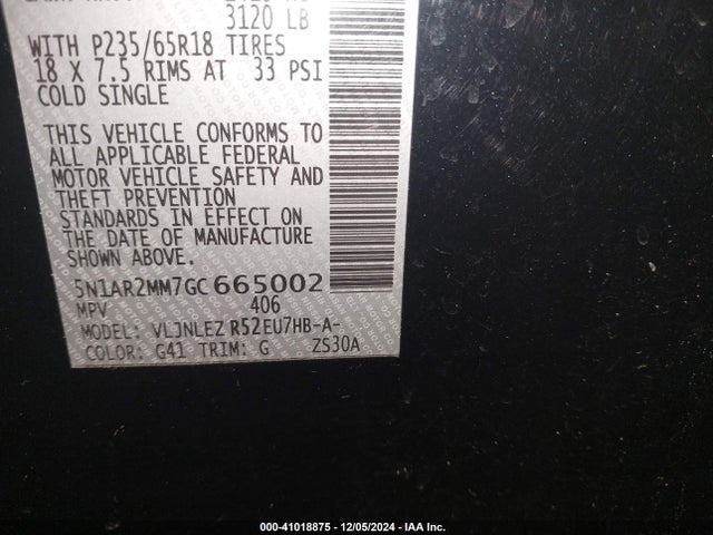 Nissan Pathfinder Sv 2016 5N1AR2MM7GC665002 Image 9