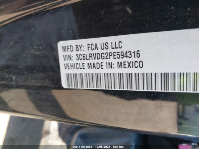 3C6LRVDG2PE594316 RAM Promaster 2500 High Roof 159 Wb