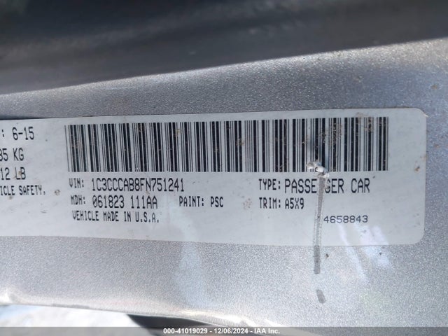 Chrysler 200 Limited 2015 1C3CCCAB8FN751241 Image 9