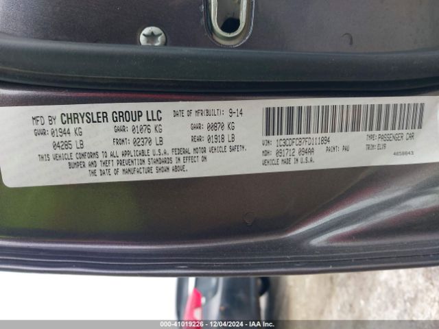 1C3CDFCB7FD111894 Dodge Dart Limited