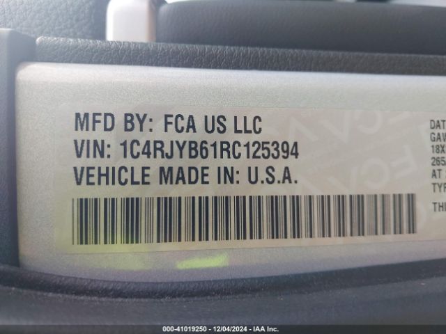 1C4RJYB61RC125394 Jeep Grand Cherokee 4xe