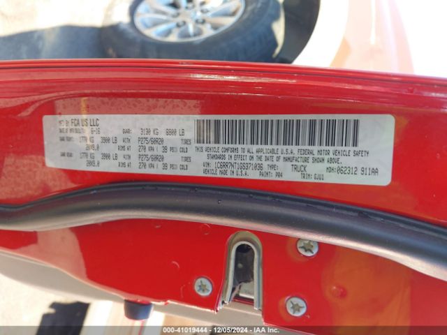 1C6RR7NT1GS371036 RAM 1500 Laramie