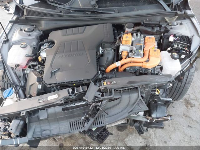 KMHLM4AJ8PU085104 Hyundai Elantra Hybrid Blue