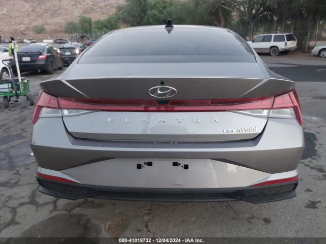 KMHLM4AJ8PU085104 Hyundai Elantra Hybrid Blue