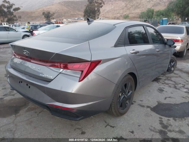 KMHLM4AJ8PU085104 Hyundai Elantra Hybrid Blue