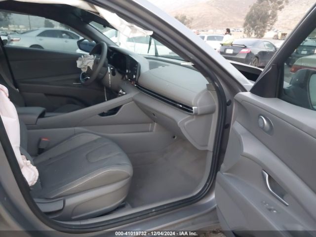 KMHLM4AJ8PU085104 Hyundai Elantra Hybrid Blue