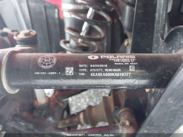 2019 POLARIS SPORTSMAN 4XASEA500KA616777 Photo 9