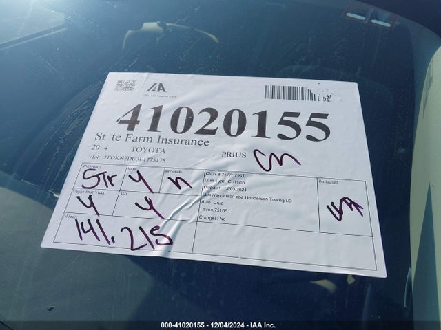Toyota Prius Two 2014 JTDKN3DU3E1775175 Image 17