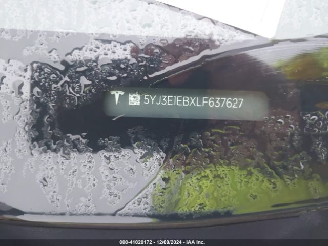 5YJ3E1EBXLF637627 Tesla Model 3 Long Range Dual Motor All-wheel Drive