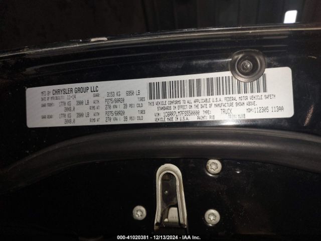 1C6RR7LM7FS550000 RAM 1500 Big Horn