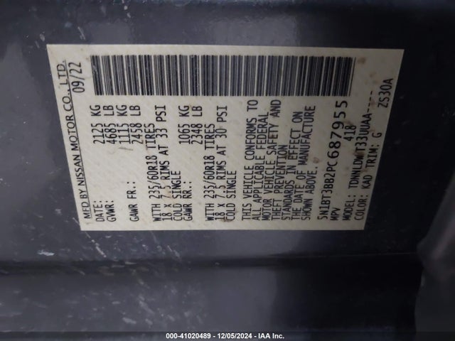 Nissan Rogue Sv Intelligent Awd 2023 5N1BT3BB2PC687955 Image 9