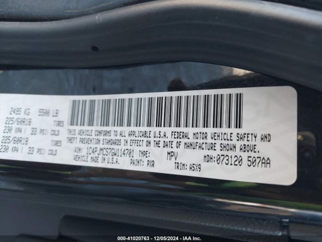 1C4PJMCS7GW114701 Jeep Cherokee Altitude
