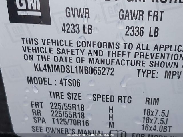 KL4MMDSL1NB065272 Buick Encore Gx Fwd Select