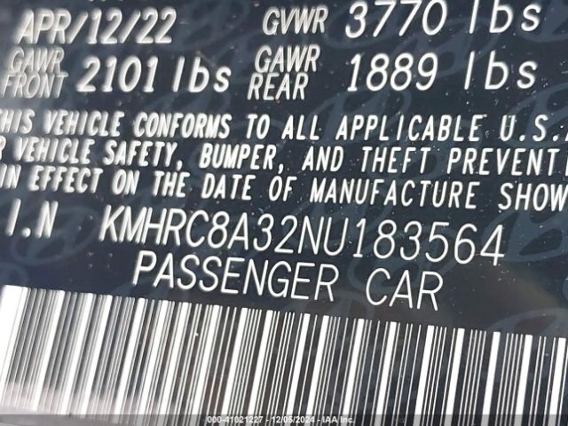 KMHRC8A32NU183564 Hyundai Venue Sel