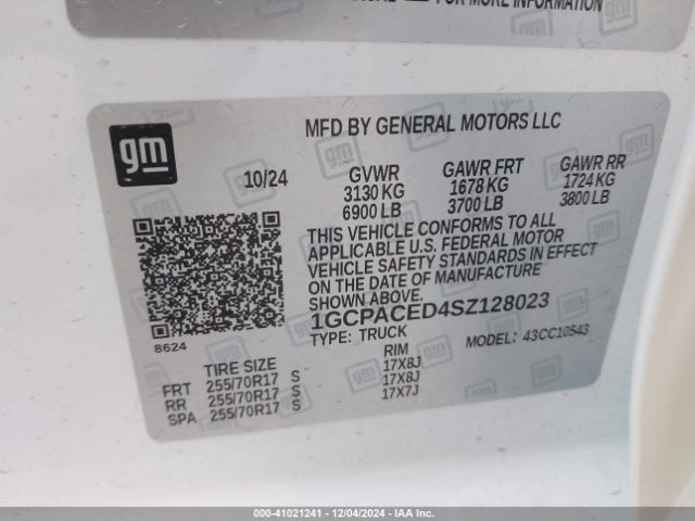 1GCPACED4SZ128023 Chevrolet Silverado 1500 2wd  Short Bed Lt
