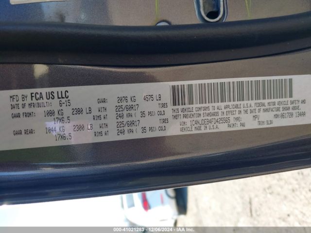 1C4NJDEB4FD425565 Jeep Compass High Altitude Edition