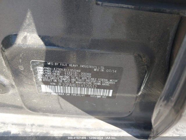 JF1GPAH61EH326512 Subaru Impreza 2.0i Limited