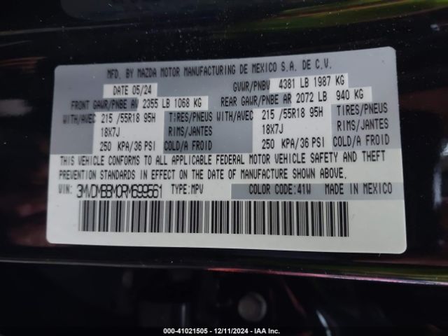 3MVDMBBM0RM699561 Mazda Cx-30 2.5 S Select Sport