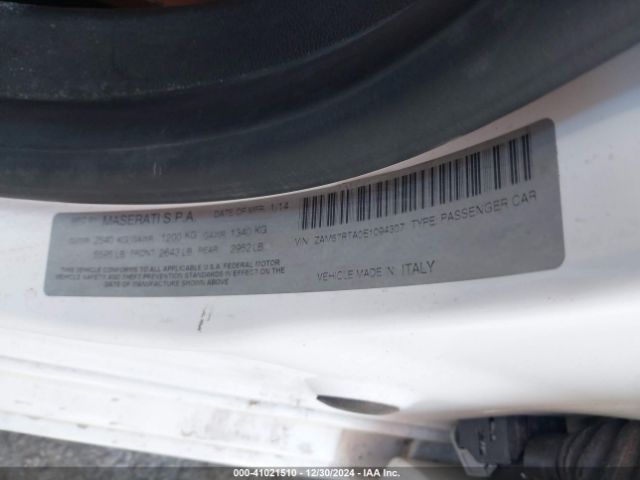 2014 MASERATI GHIBLI ZAM57RTA0E1094307 Photo 8