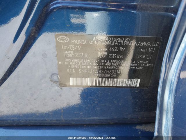 5NPE34AB2KH802141 Hyundai Sonata Limited 2.0t