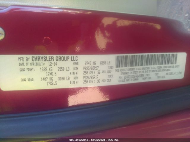 2C4RC1CG5FR645836 Chrysler Town & Country Touring-l
