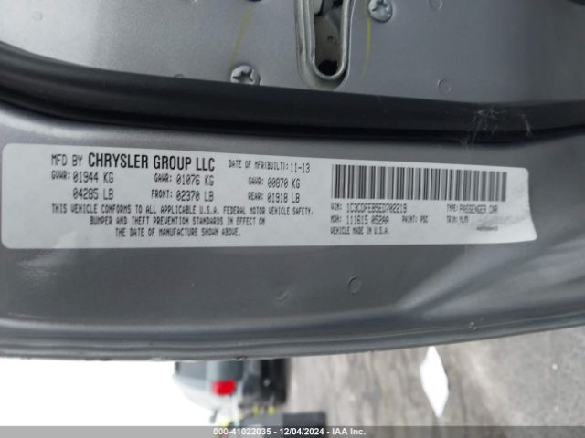 1C3CDFEB5ED702219 Dodge DART GT