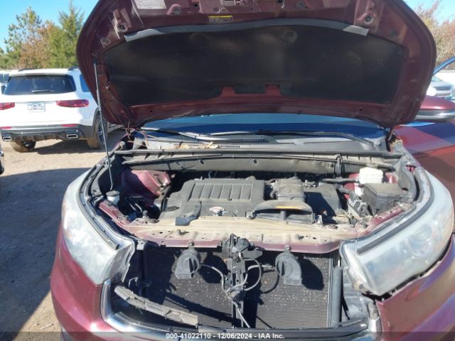 Toyota Highlander Xle V6 2016 5TDKKRFH5GS155770 Image 10