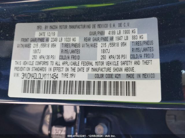 3MVDMADL0LM111454 Mazda Cx-30 Preferred Package