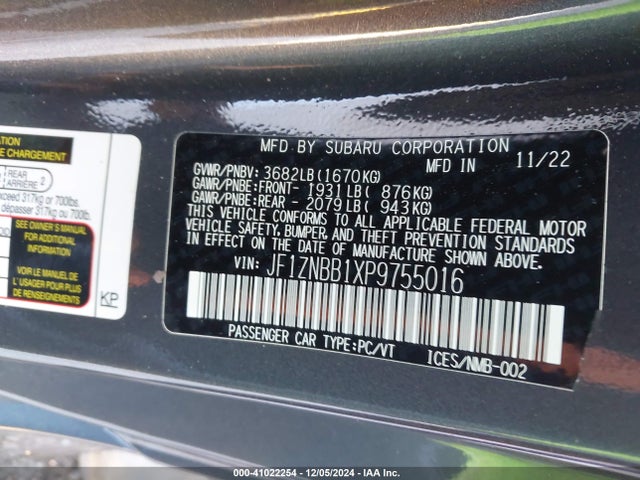 Toyota GR86 2023 JF1ZNBB1XP9755016 Image 9