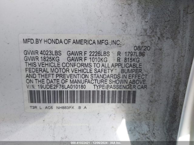 19UDE2F76LA010180 Acura Ilx Premium Package/technology Package