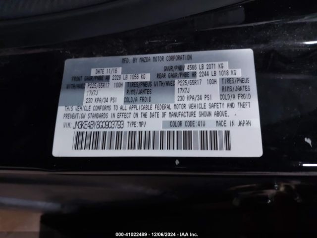 JM3KE4BY8G0903793 Mazda CX-5 SPORT