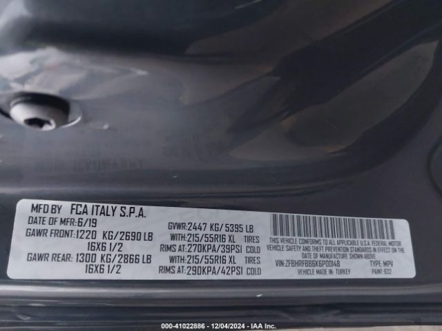2019 RAM PROMASTER CITY ZFBHRFBB6K6P00148 Photo 8