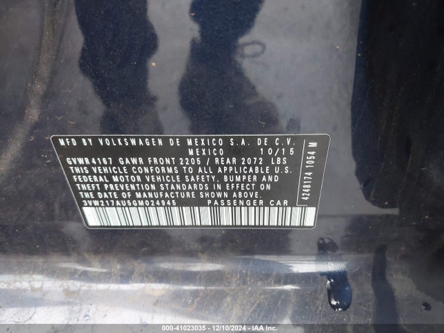 3VW217AU5GM024945 Volkswagen Golf Tsi S 4-door