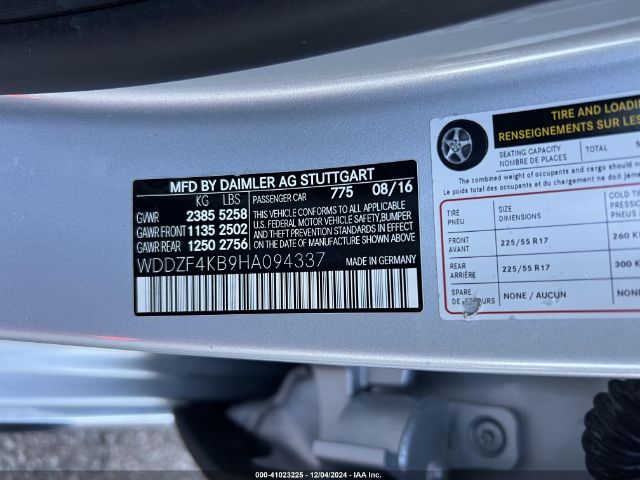 WDDZF4KB9HA094337 Mercedes-Benz E 300 4matic