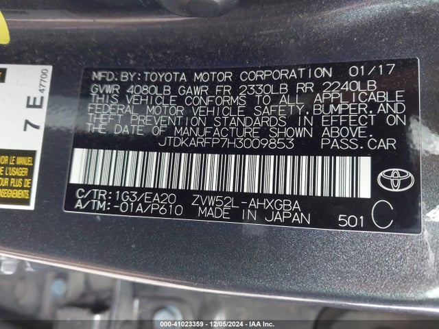 JTDKARFP7H3009853 Toyota Prius Prime Advanced