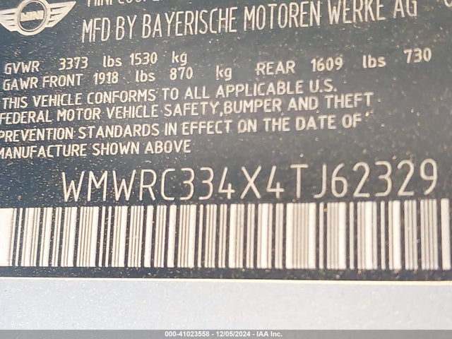 2004 MINI COOPER WMWRC334X4TJ62329 Photo 8