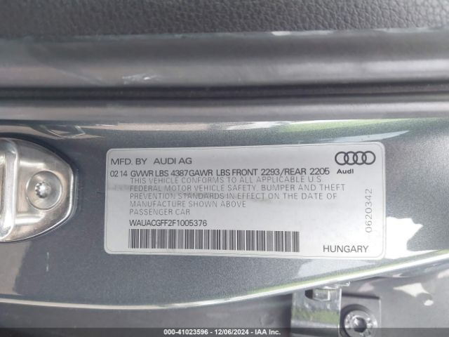 WAUACGFF2F1005376 Audi A3 1.8t Premium