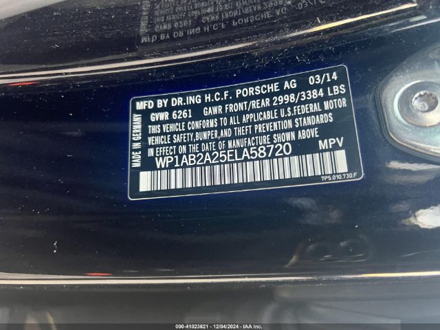 WP1AB2A25ELA58720 Porsche CAYENNE S