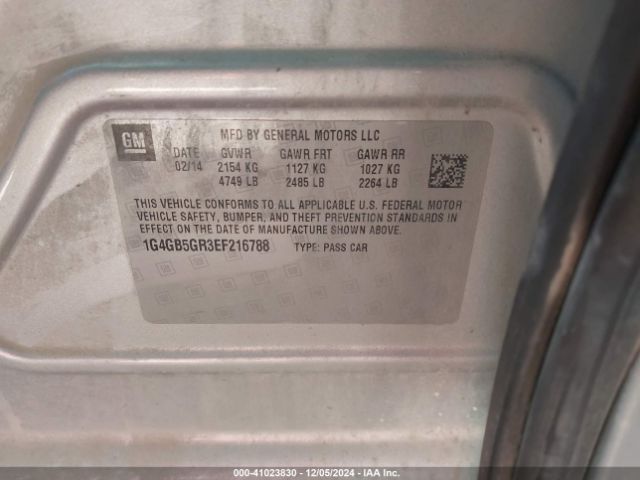 1G4GB5GR3EF216788 Buick Lacrosse Leather Group