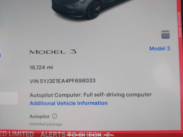 2023 TESLA MODEL 3 5YJ3E1EA4PF698033 Photo 6