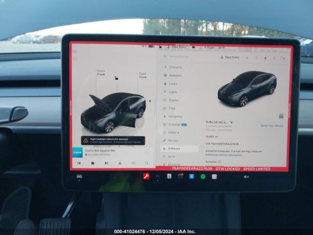 7SAYGDEEXRA227639 Tesla Model Y Long Range Dual Motor All-wheel Drive