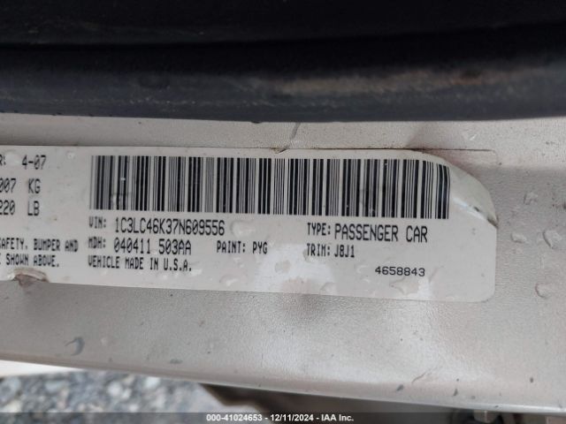 2007 CHRYSLER SEBRING 1C3LC46K37N609556 Photo 8
