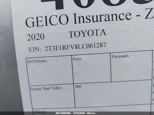 Toyota RAV4 LE 2020 2T3F1RFV8LC061287 Image 9