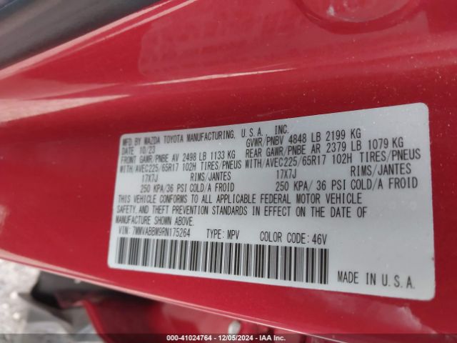 7MMVABBM9RN175264 Mazda Cx-50 2.5 S Preferred