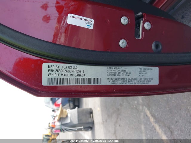 Dodge Challenger Sxt 2022 2C3CDZAG0NH105713 Image 9