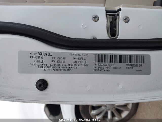 Chrysler 300c Platinum Awd 2015 2C3CCASG6FH899797 Image 9