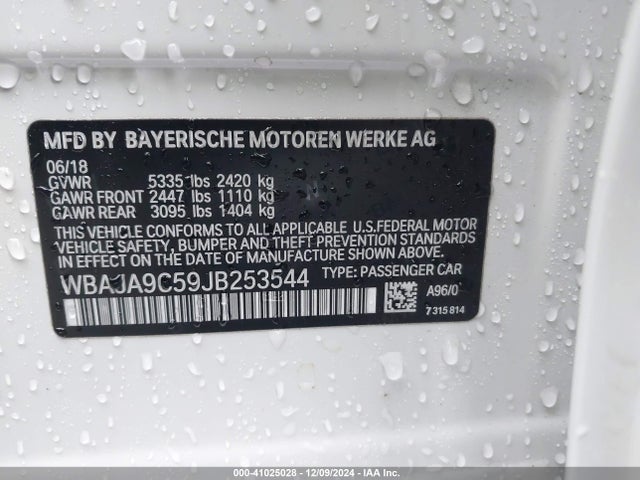 WBAJA9C59JB253544 BMW 530e Iperformance