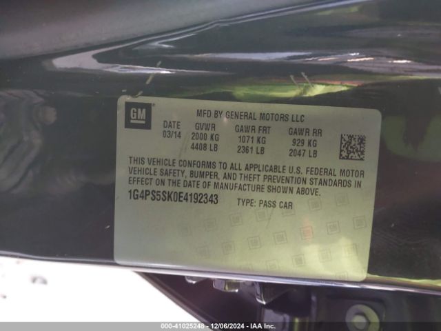 1G4PS5SK0E4192343 Buick Verano Leather Group