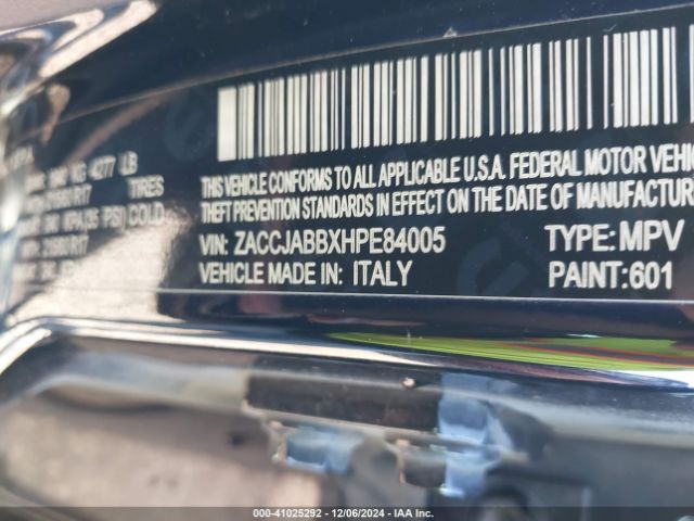 ZACCJABBXHPE84005 Jeep Renegade Latitude Fwd