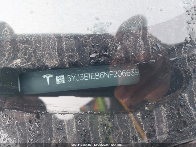 2022 TESLA MODEL 3 5YJ3E1EB6NF206639 Photo 8